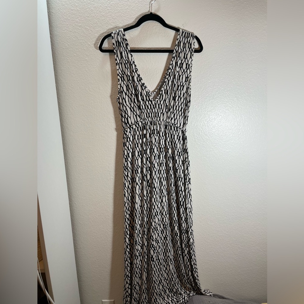 TART LongLine Modal Sleeveless Geometric Dress Size M